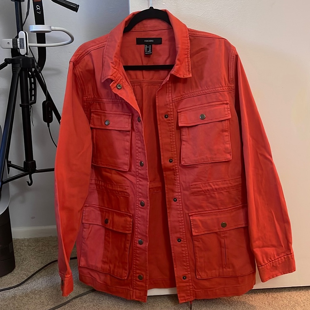 New orange jacket